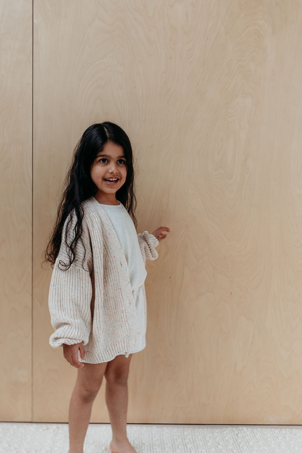 Hunter + Rose x TLWS | cream fleck cardigan