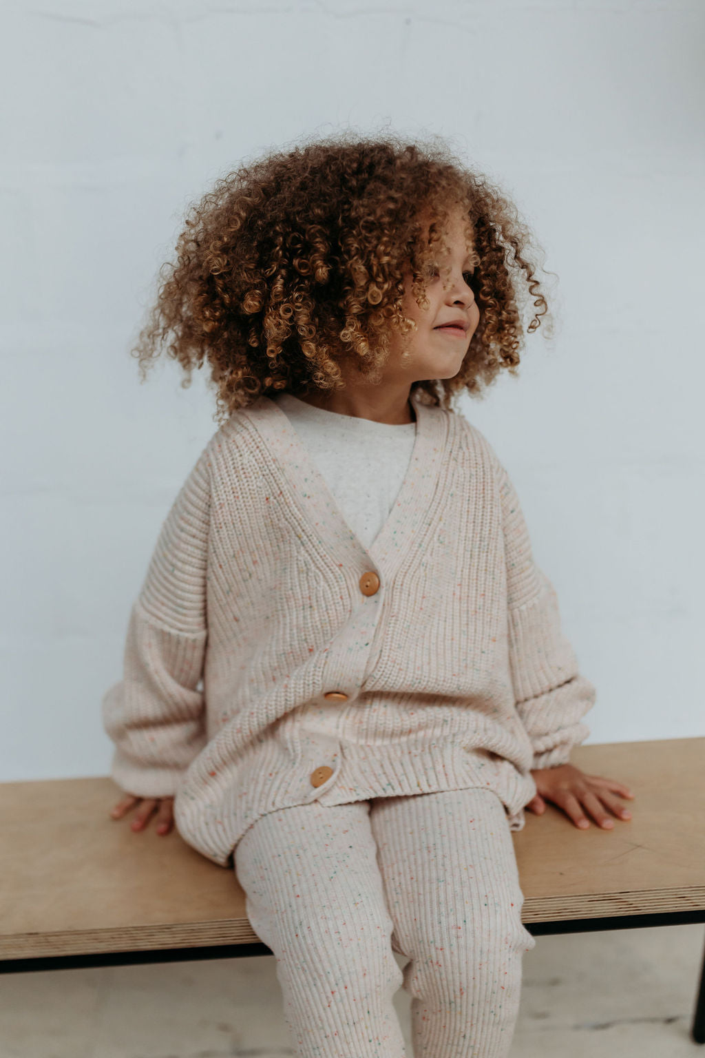 Hunter + Rose x TLWS | cream fleck cardigan