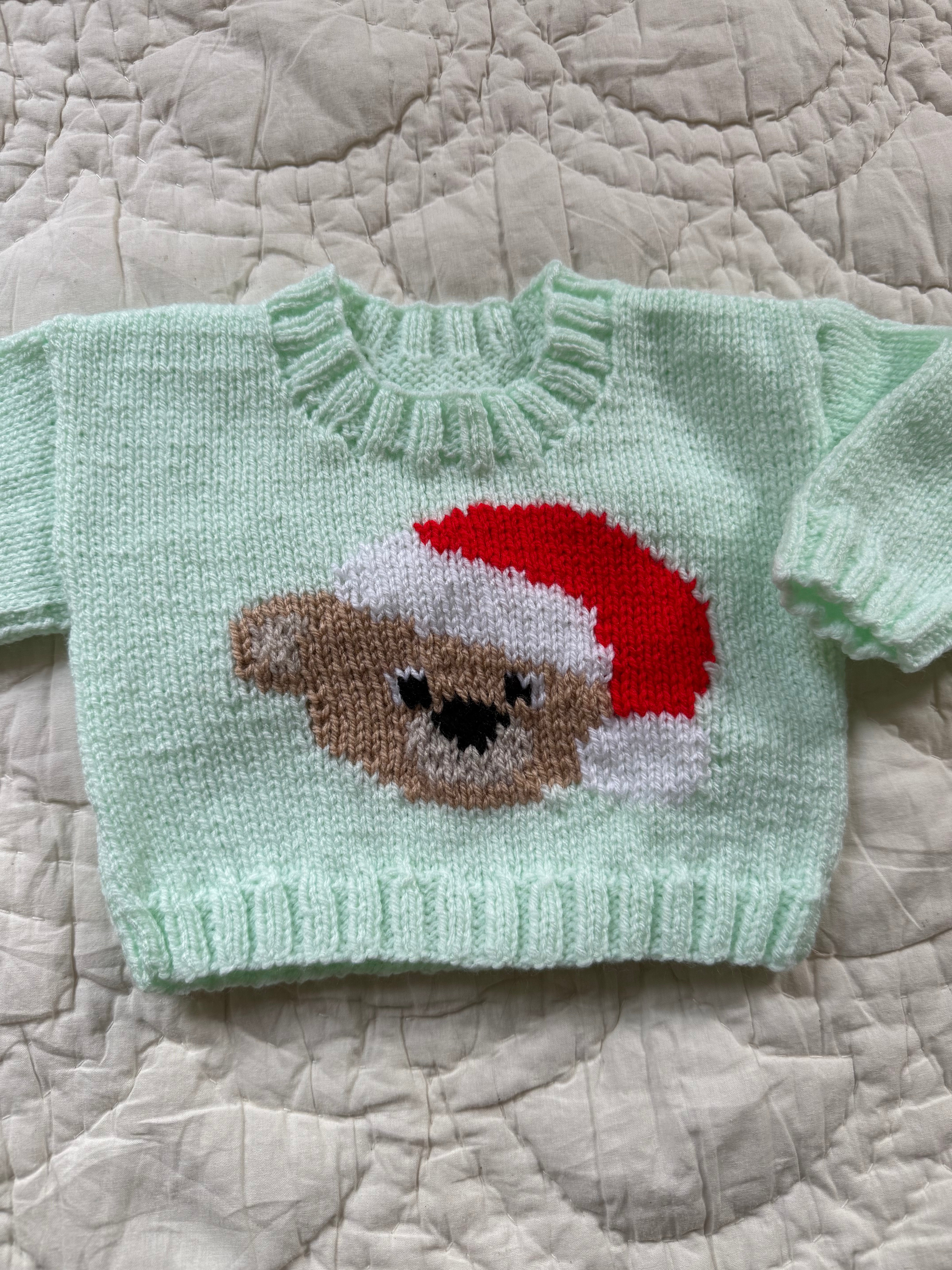 3-6 months | hand knit Christmas