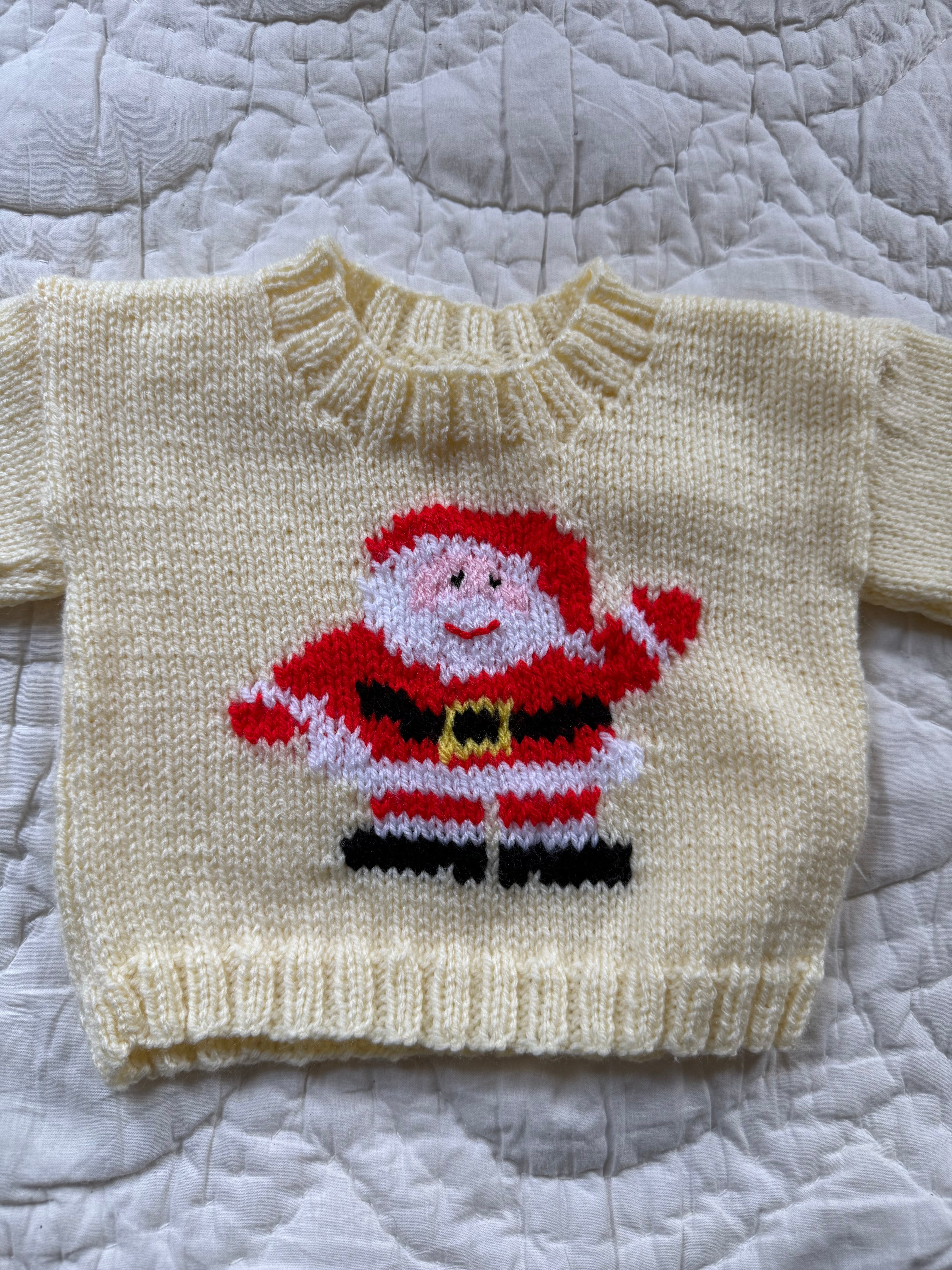 3-6 months | hand knit Christmas