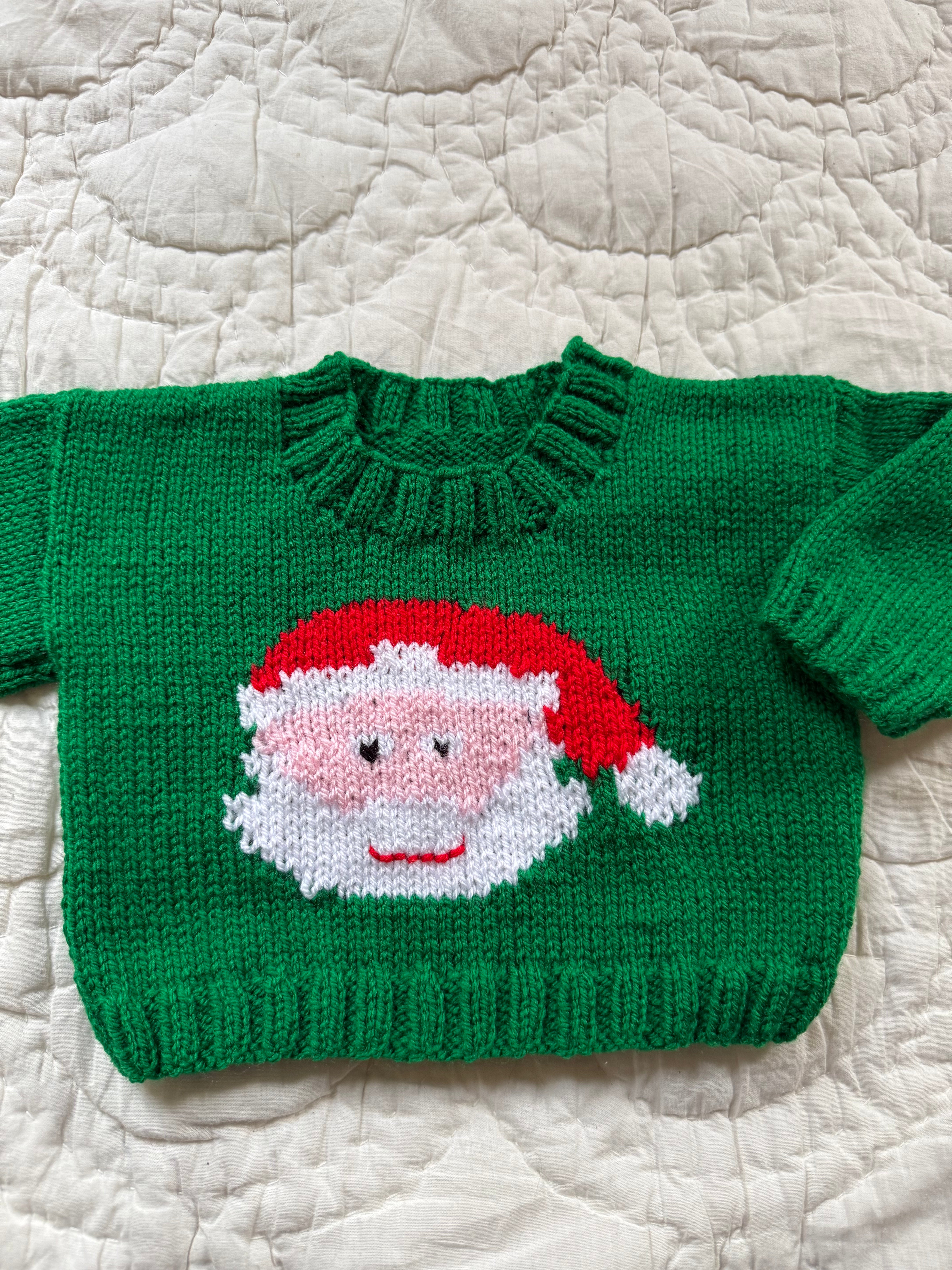 3-6 months | hand knit Christmas