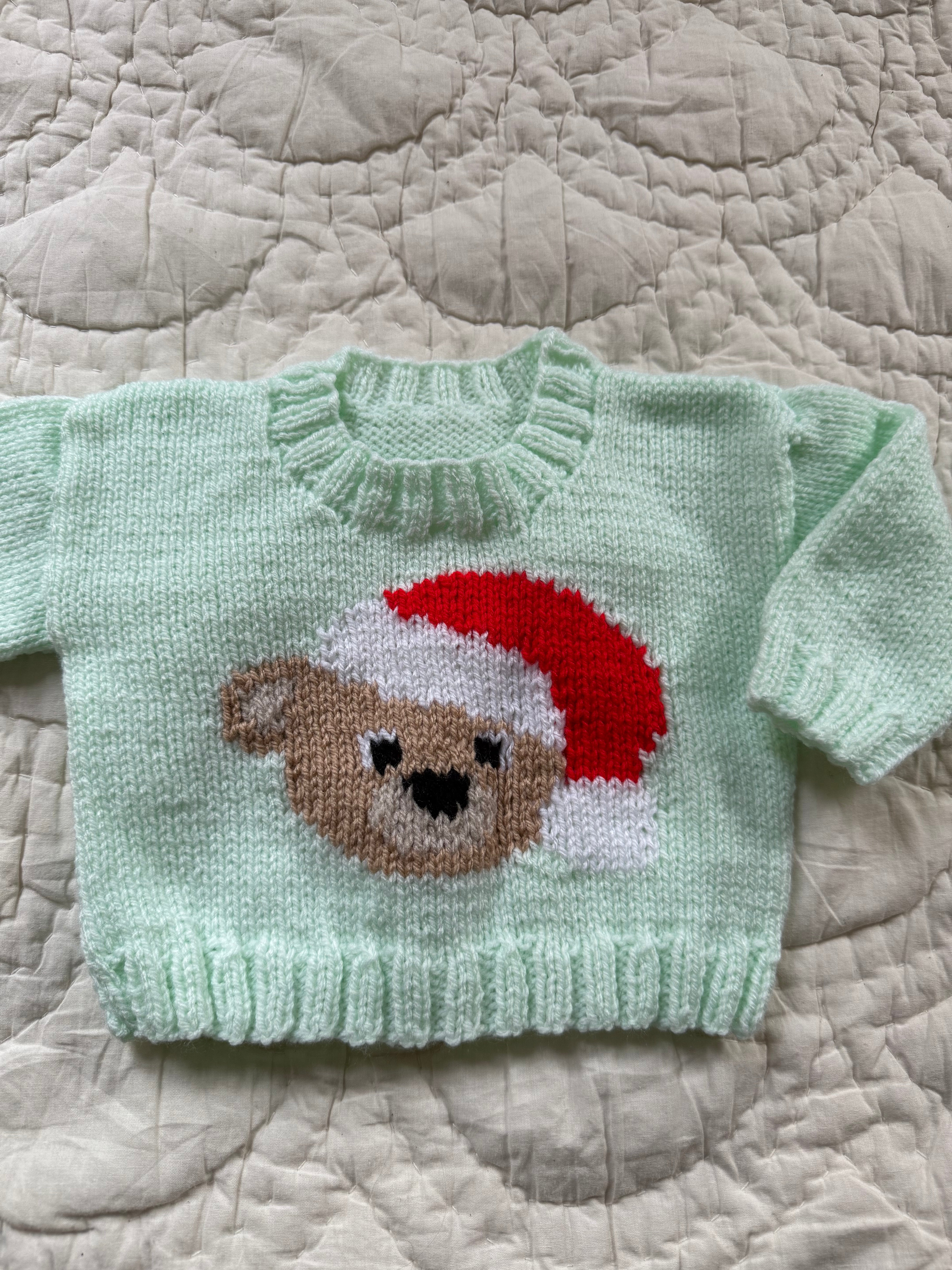 3-6 months | hand knit Christmas