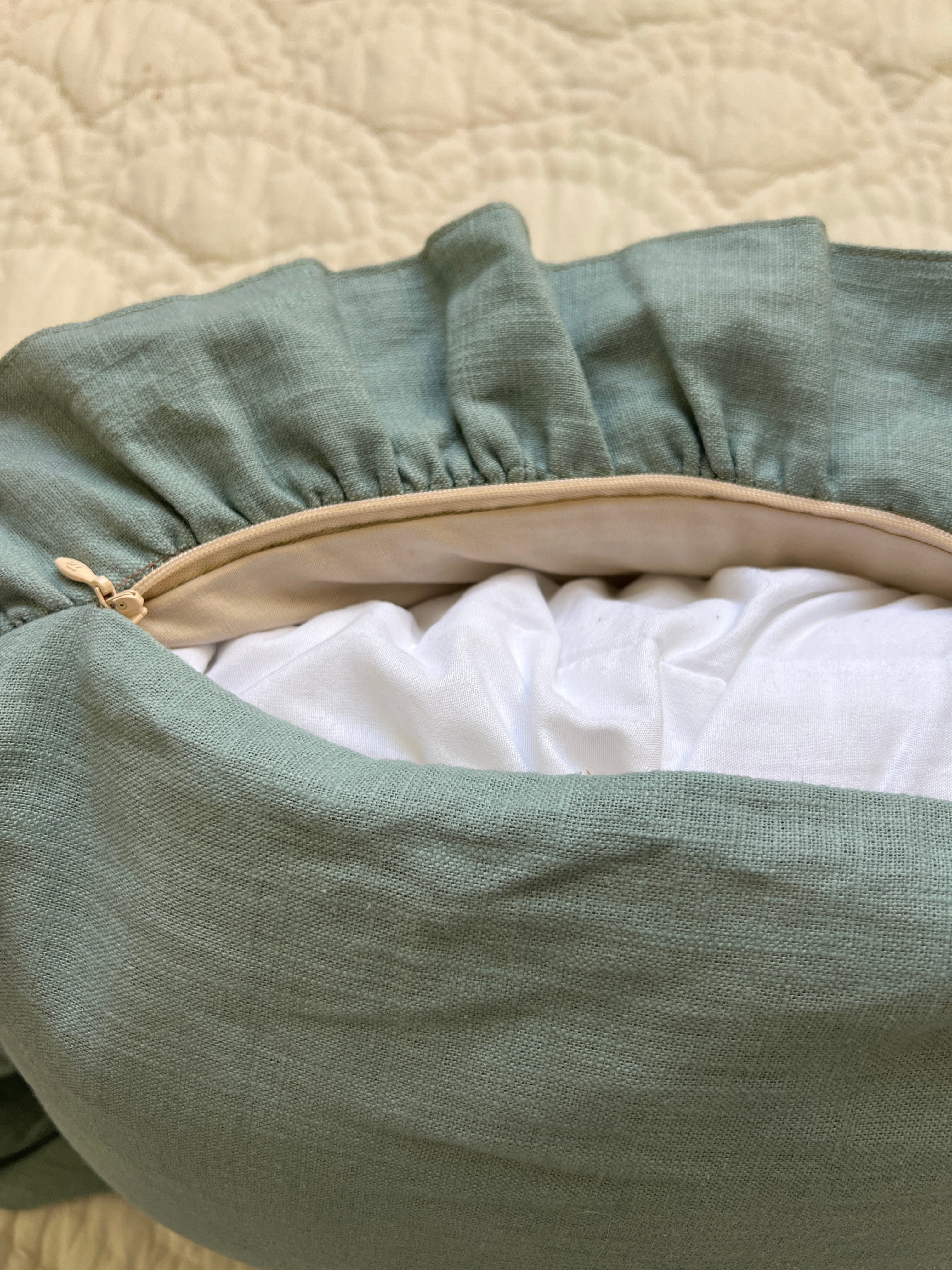 Heirloom Embroidered Baby Naming Cushion
