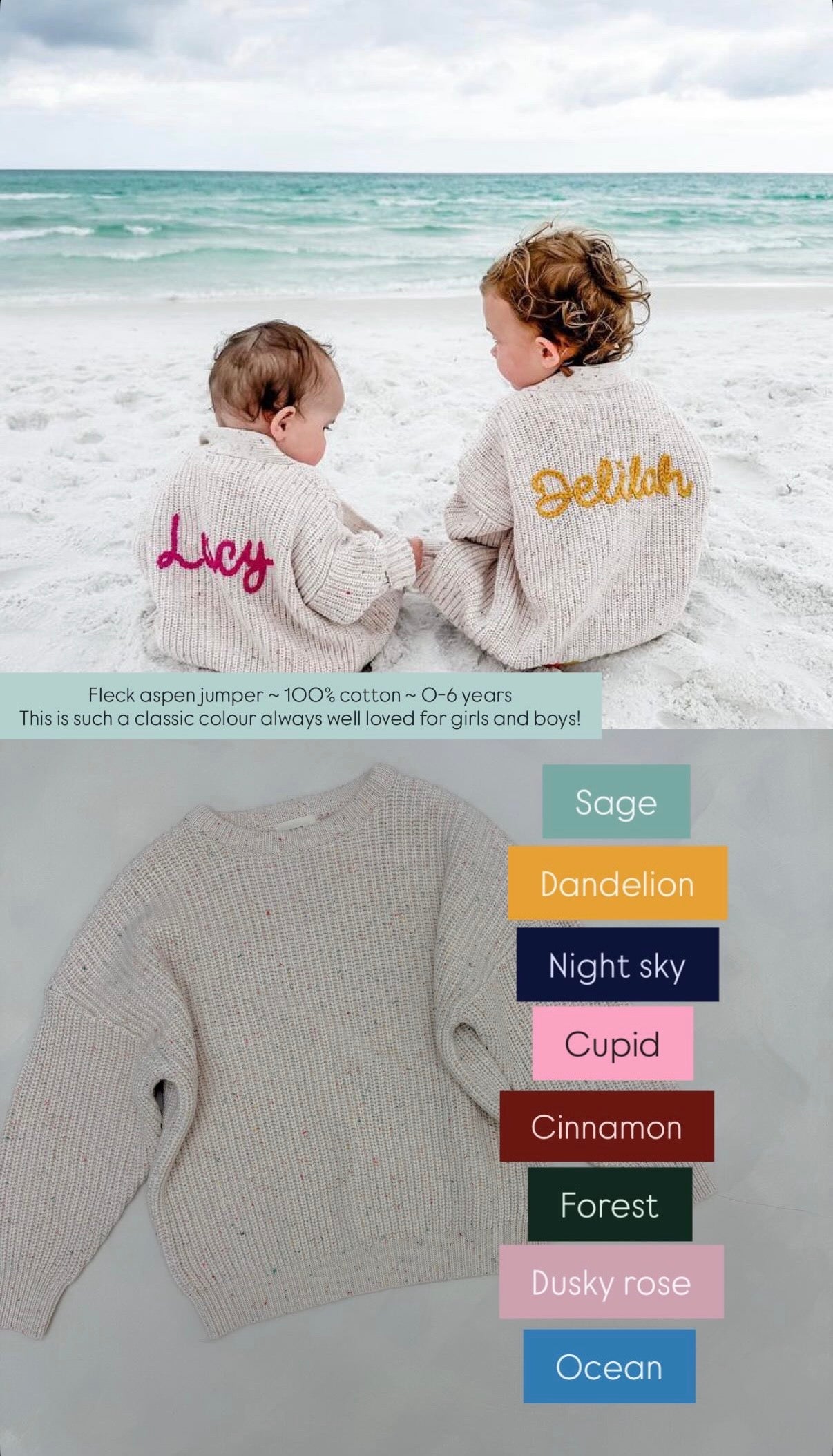 Hunter + Rose x TLWS | fleck jumper