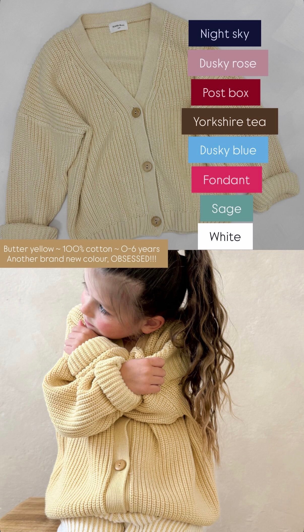 Hunter + Rose x TLWS | butter cardigan
