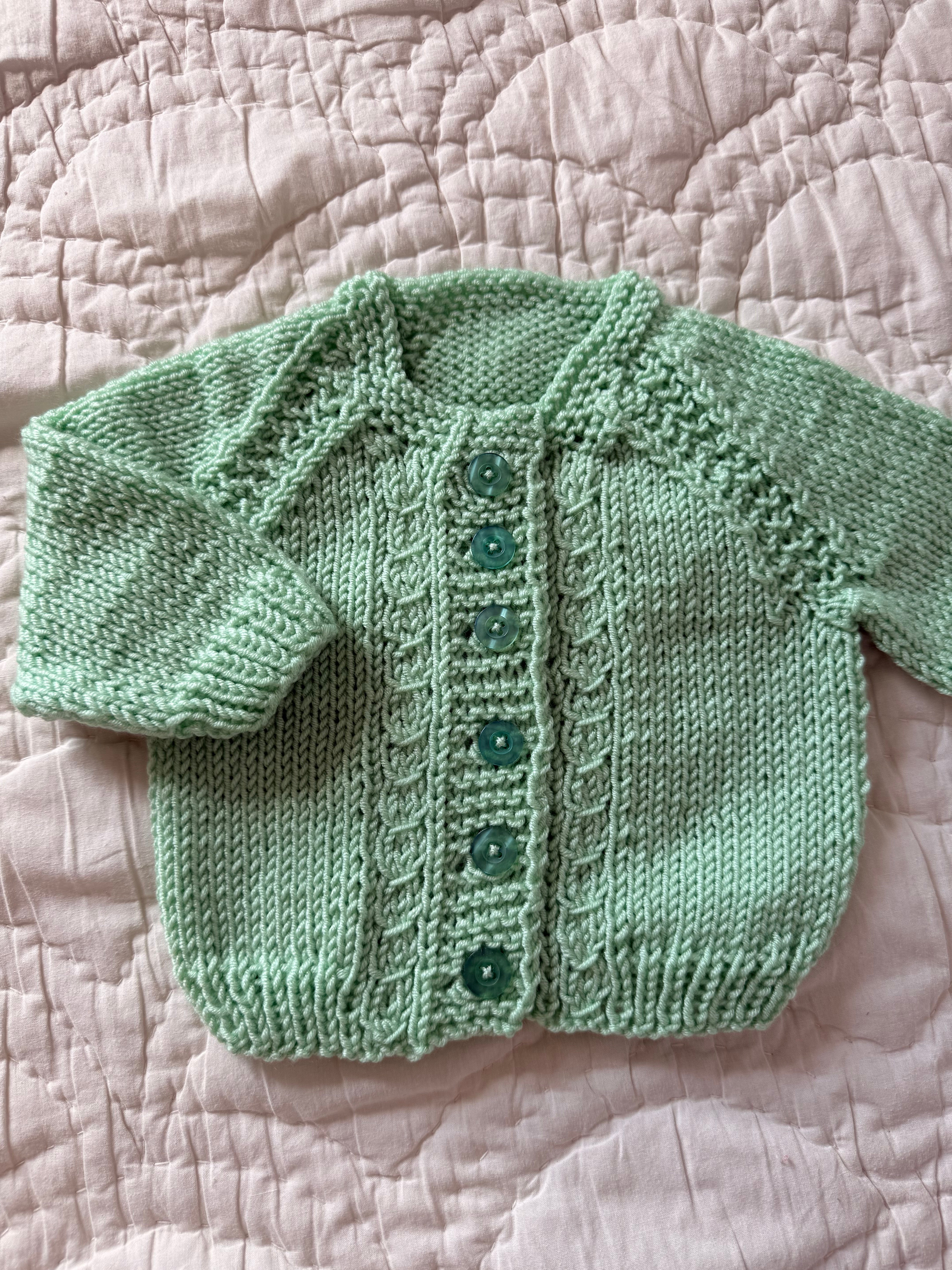 3-6 months | hand knit