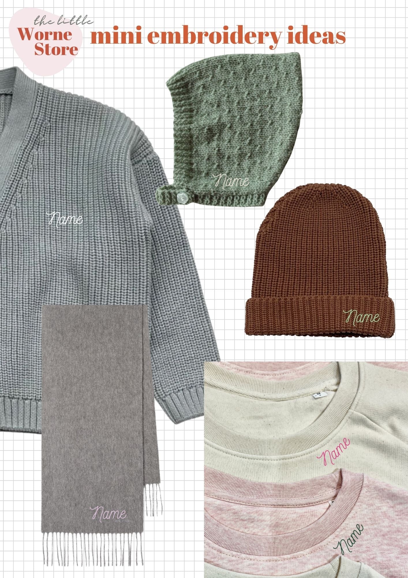 MINI embroidery | send in service | post your own garment