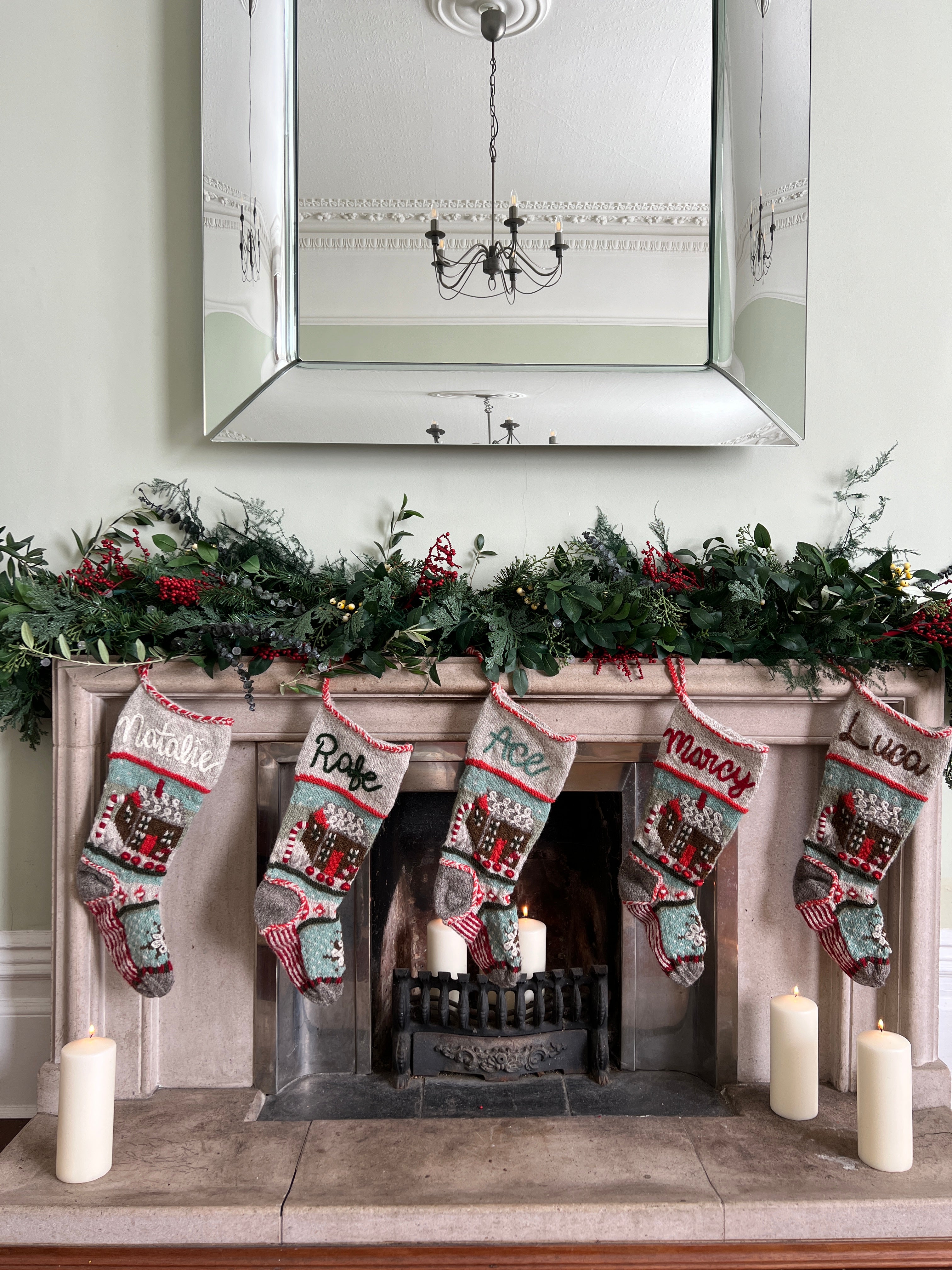 Heirloom Christmas Stocking | Gingerbread House