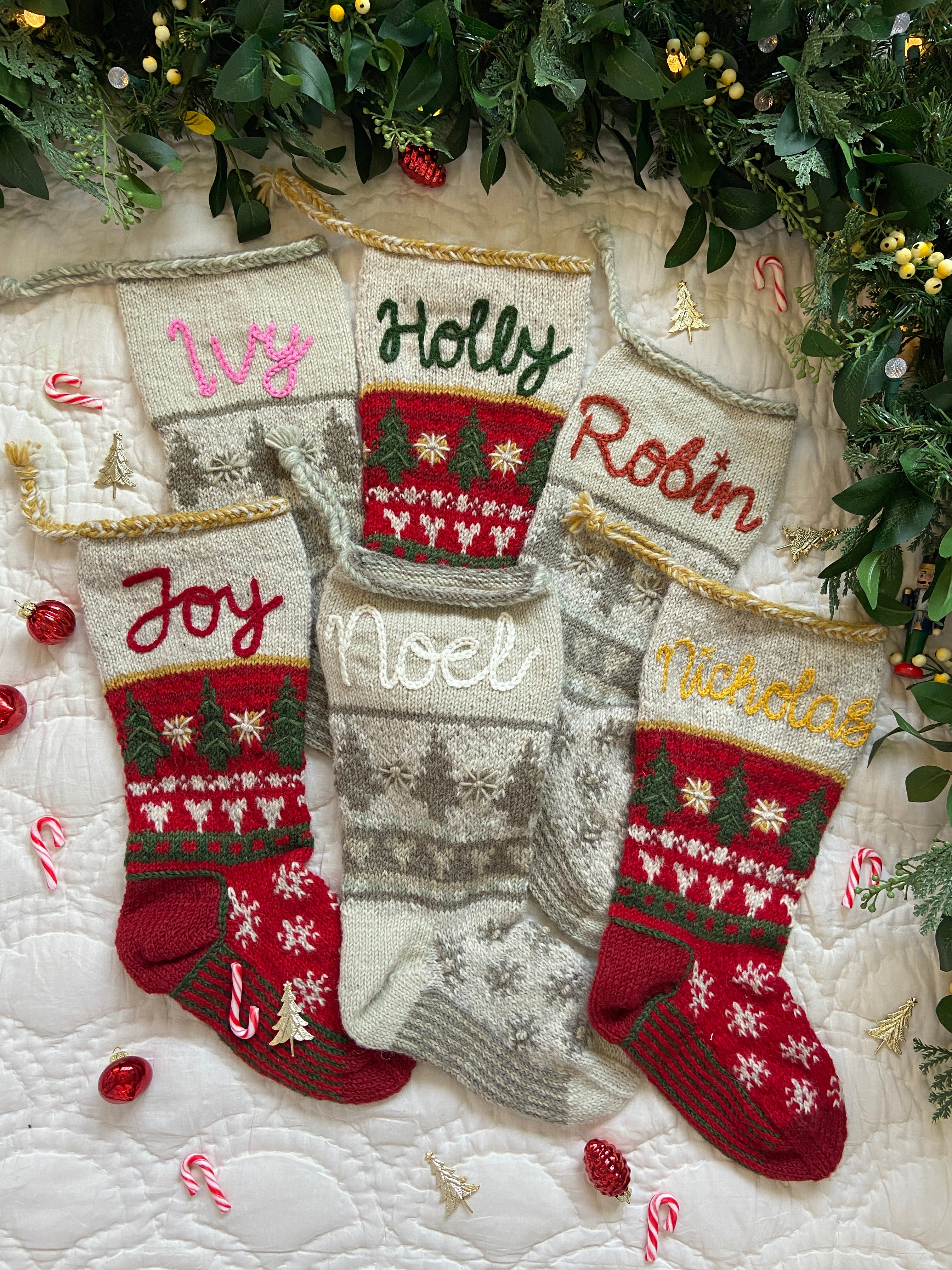 Heirloom Christmas Stocking | Grey