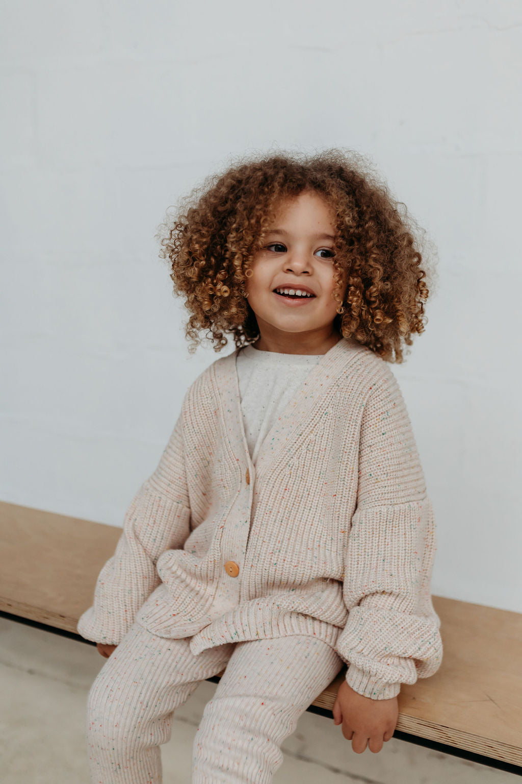 Hunter + Rose x TLWS | cream fleck cardigan