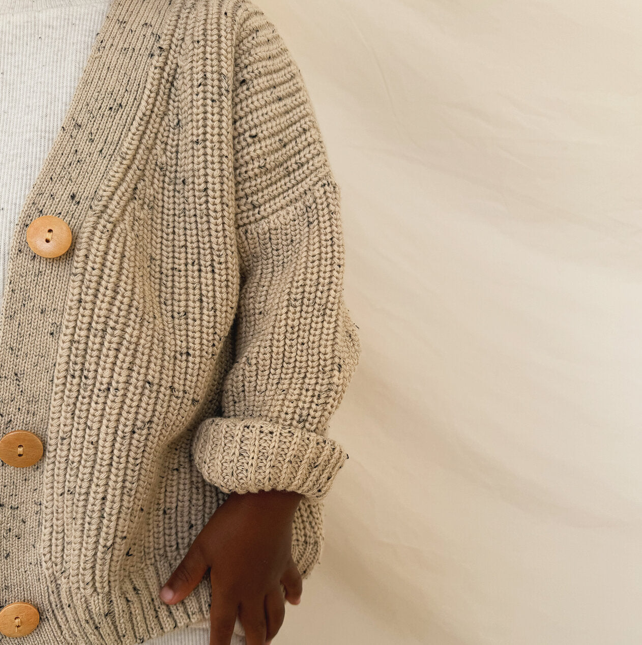 Hunter + Rose x TLWS | oat fleck cardigan