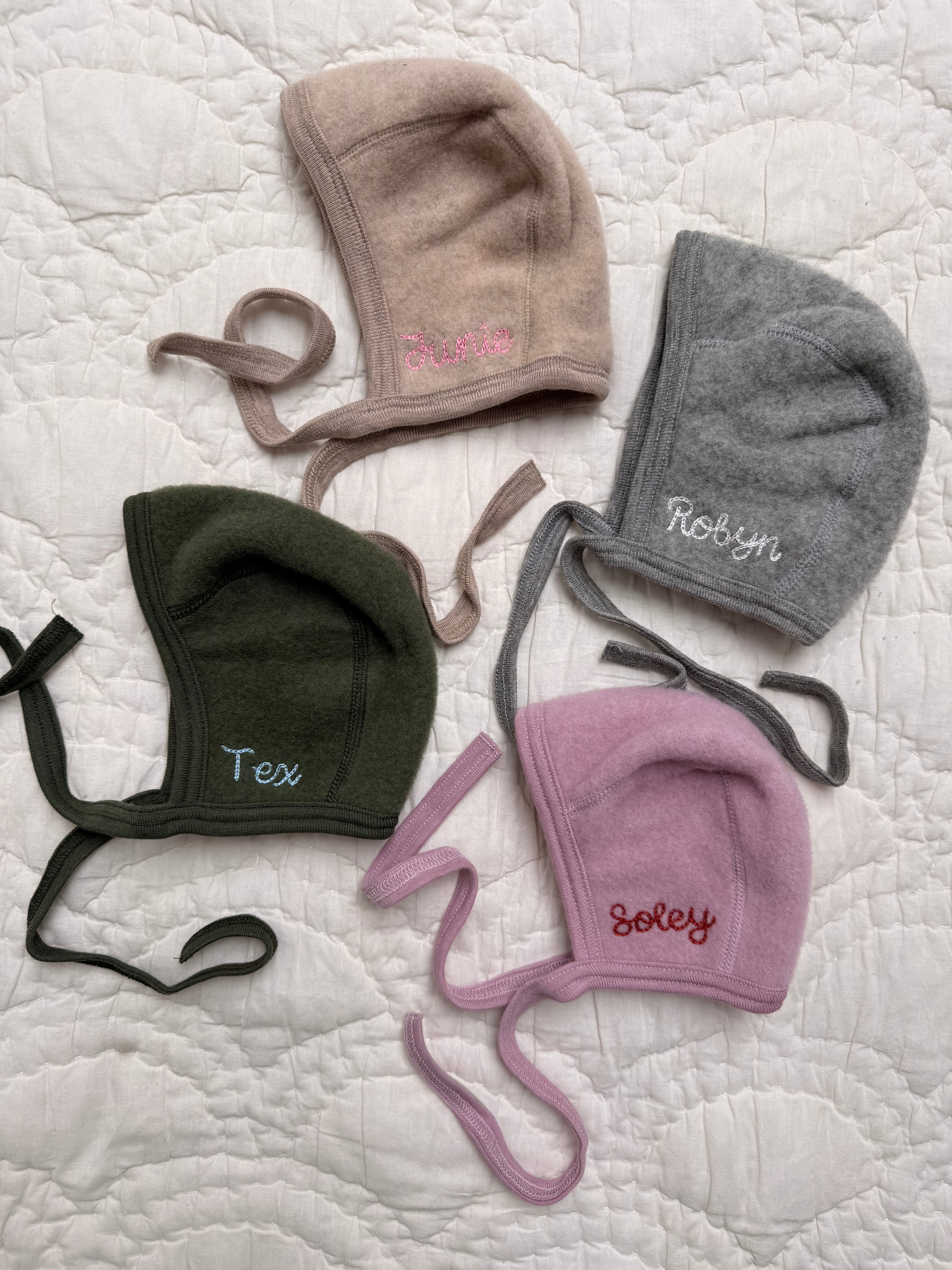 ENGEL x TLWS merino bonnet