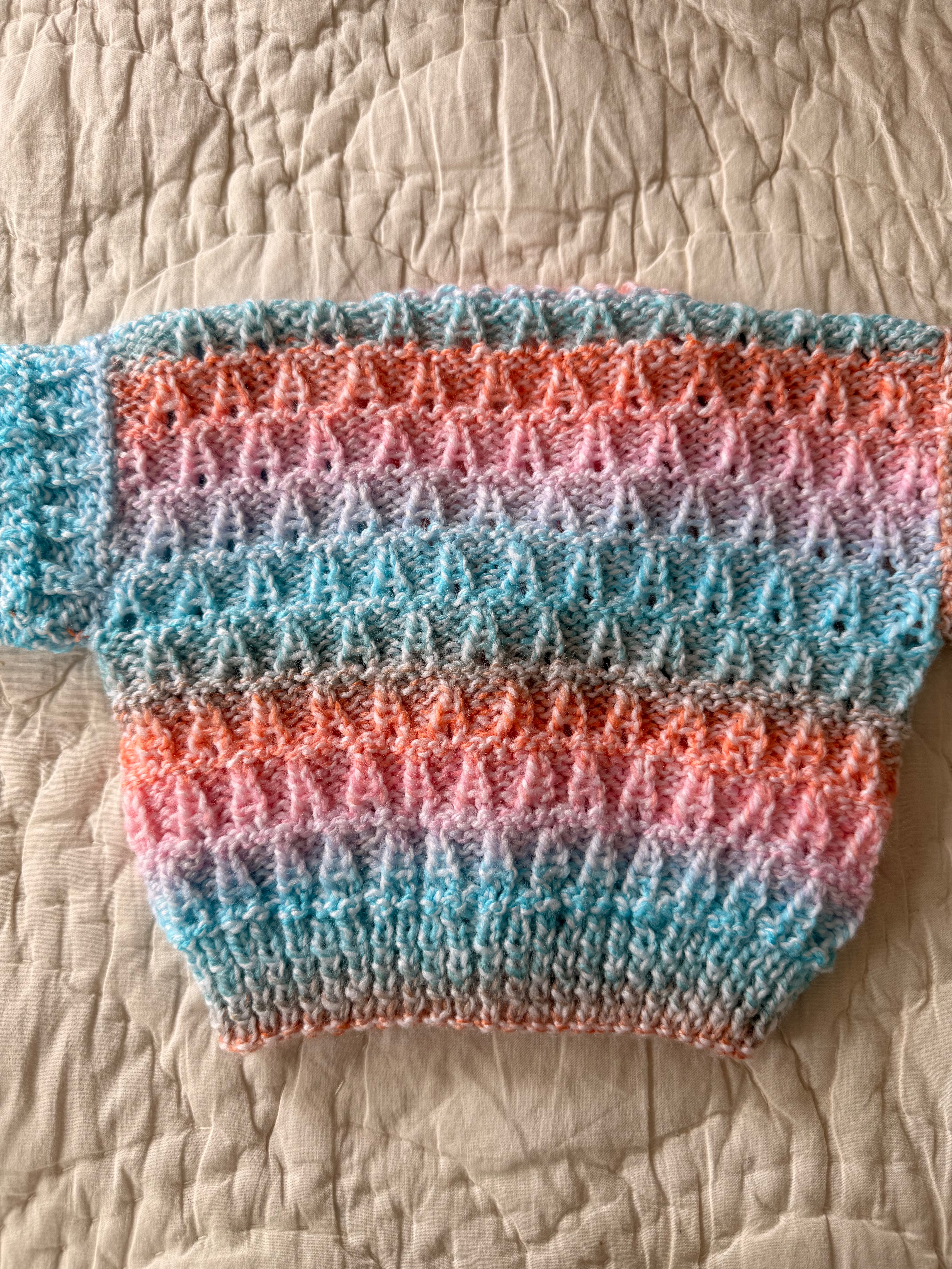3-6 months | hand knit