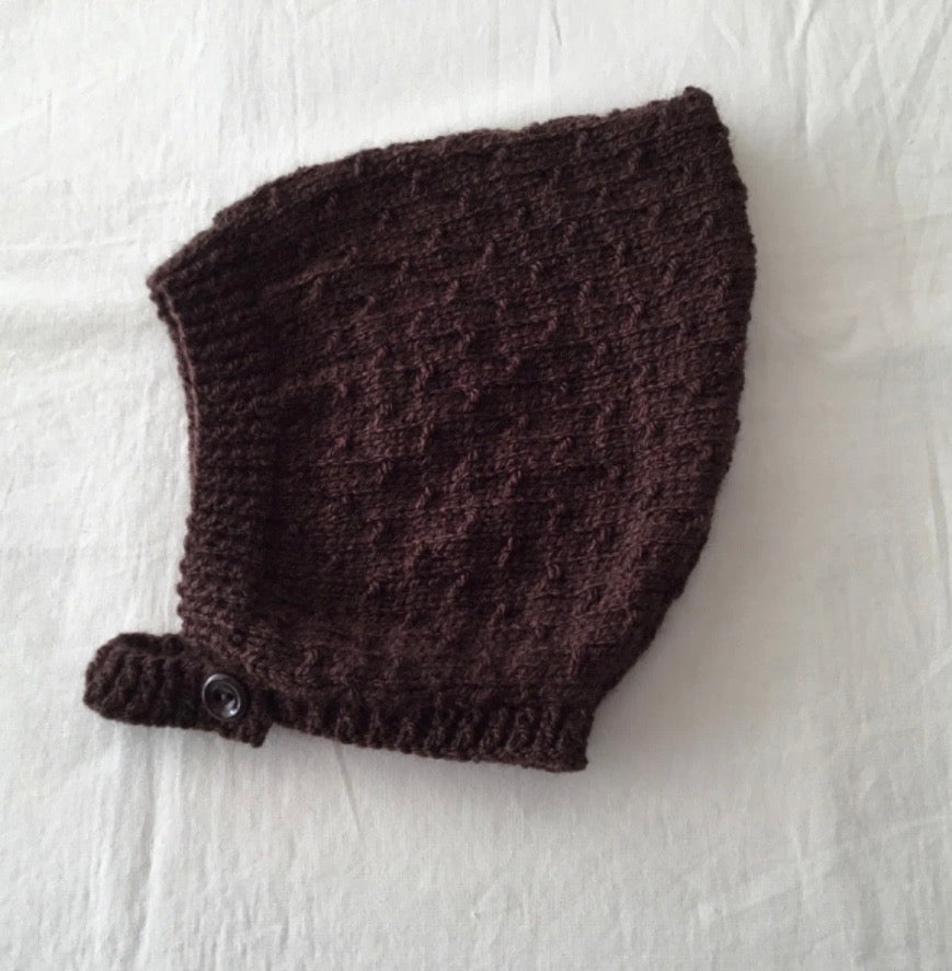 3-6 years hand knitted bonnet | name embroidery