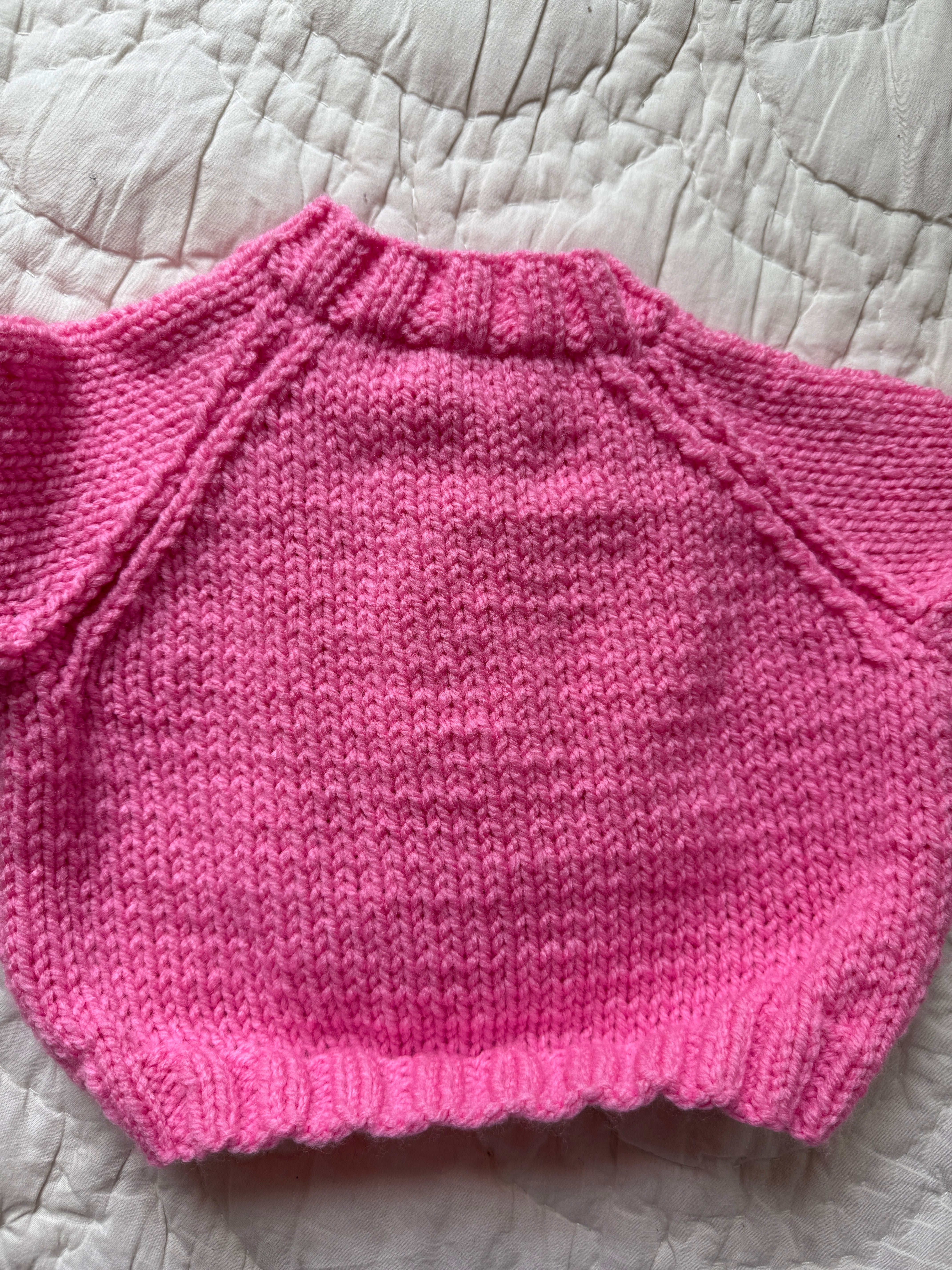 6 months | hand knit