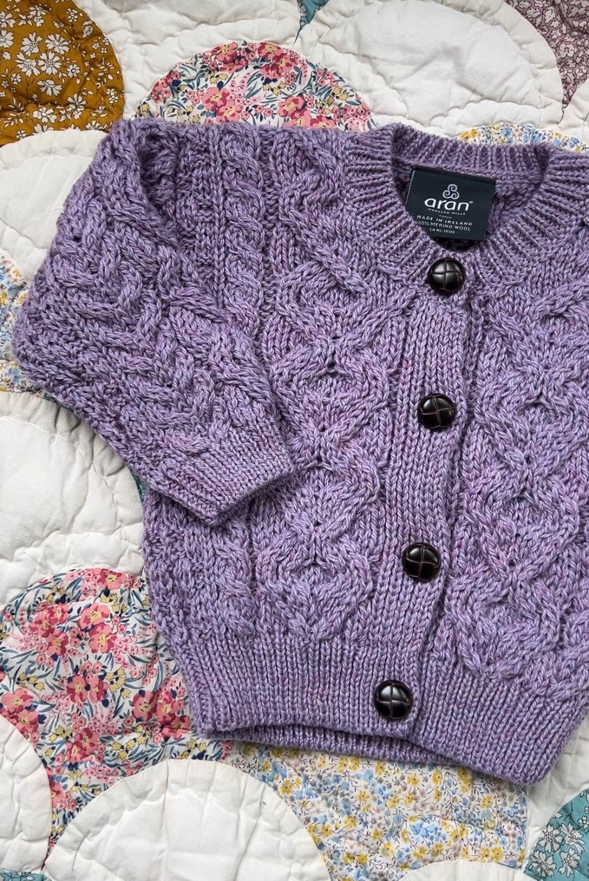 Merino Cable Knit | CARDIGAN 1-2 years