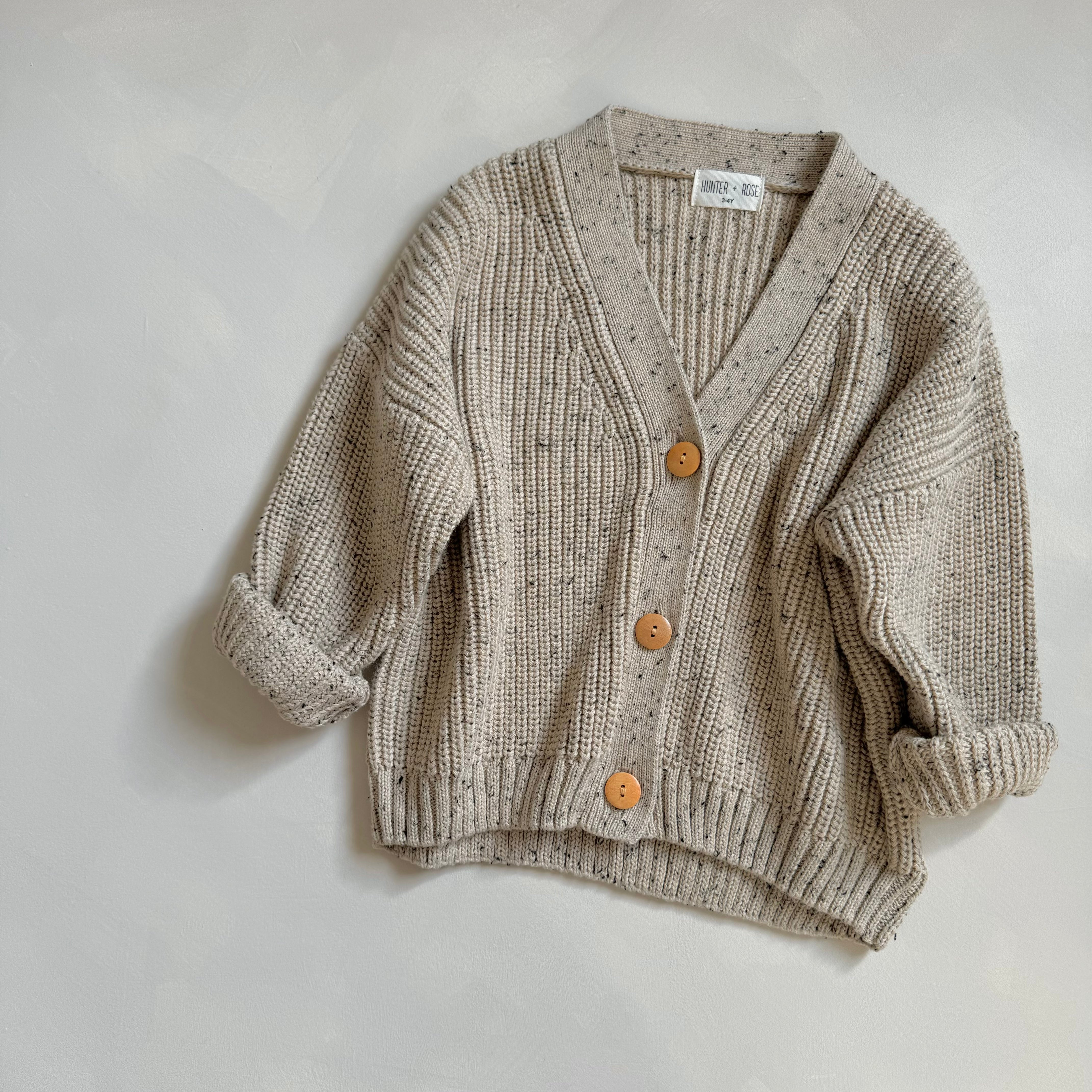 Hunter + Rose x TLWS | oat fleck cardigan