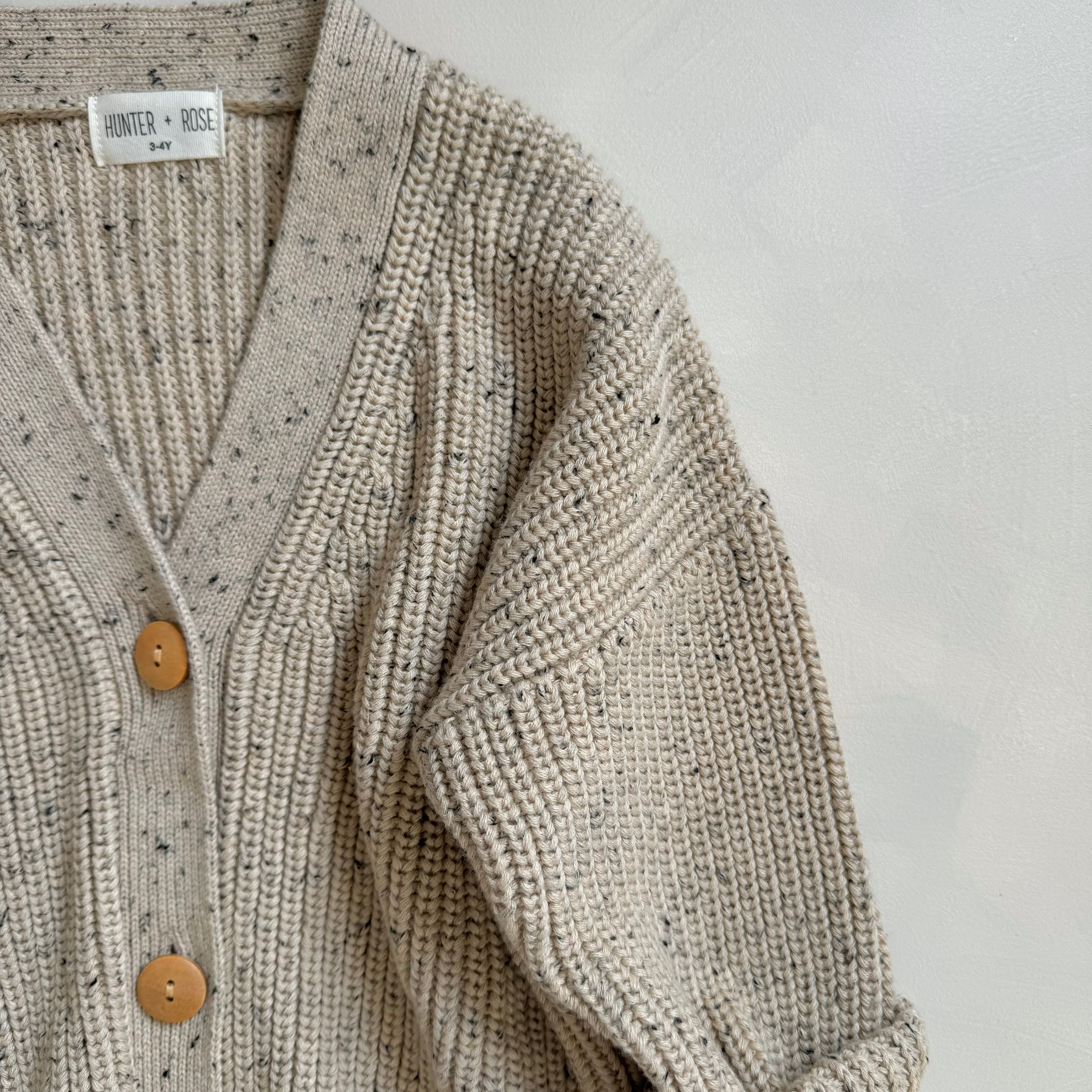 Hunter + Rose x TLWS | oat fleck cardigan