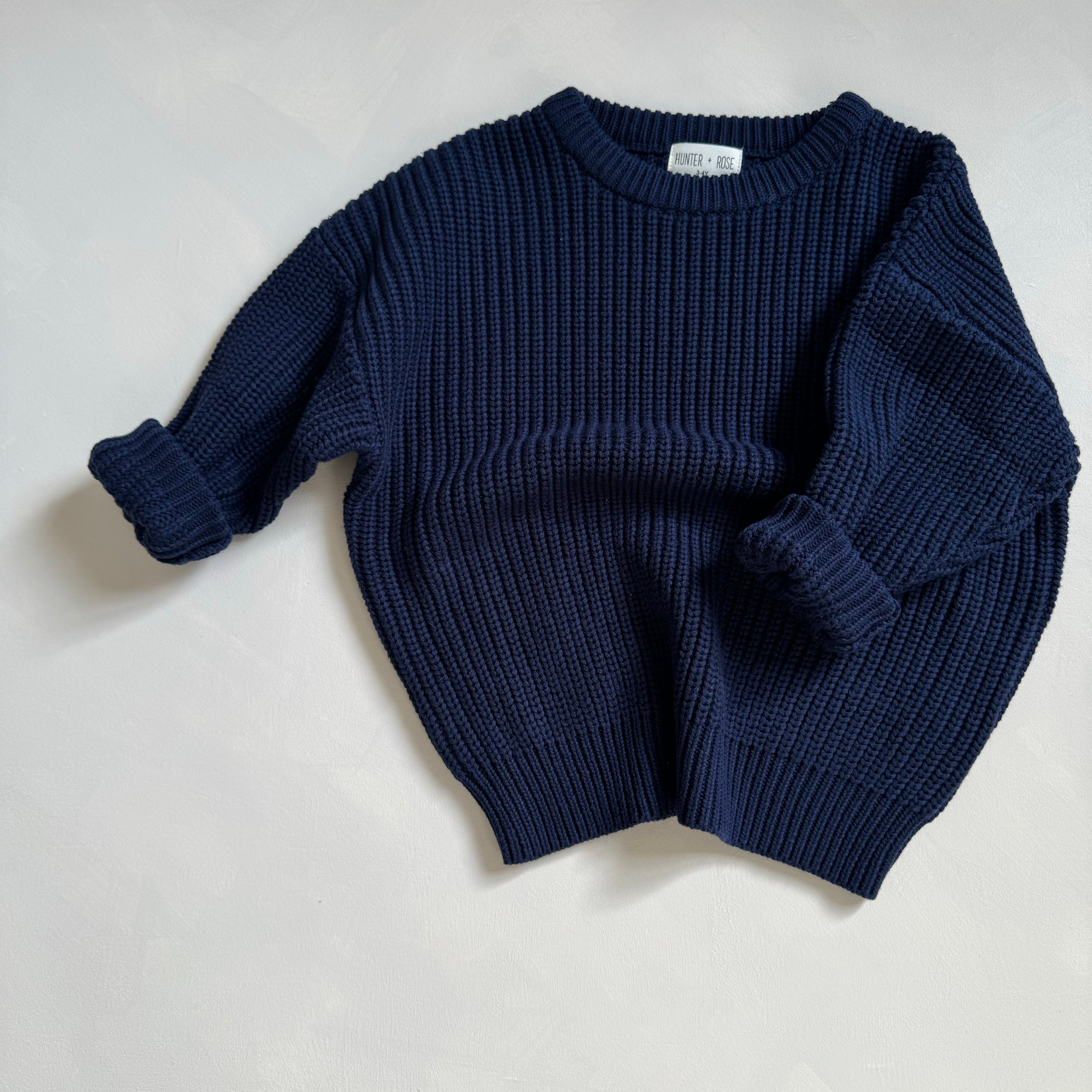 Hunter + Rose x TLWS | navy jumper