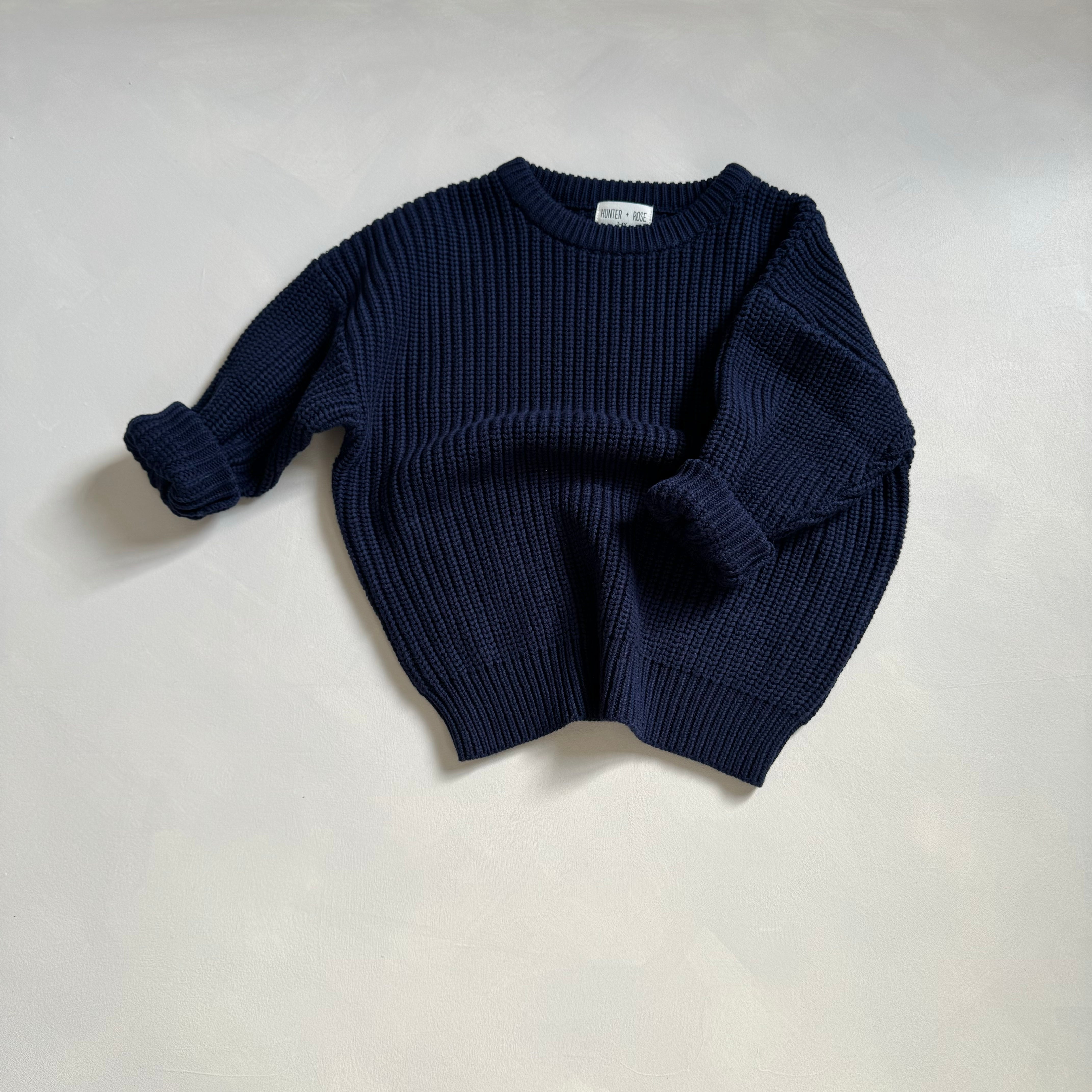 Hunter + Rose x TLWS | navy jumper