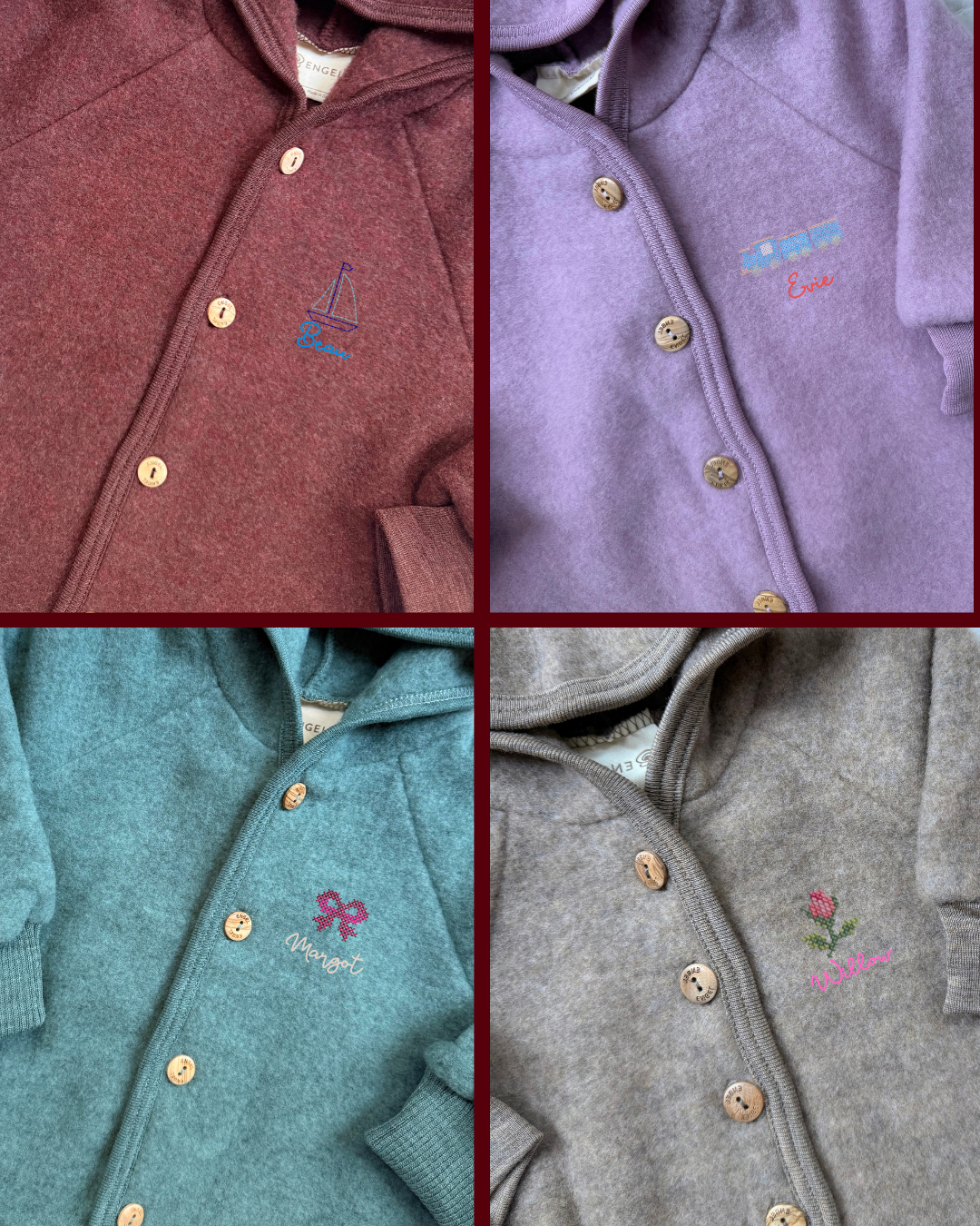 ENGEL x TLWS  merino wool jacket - mini embroidery