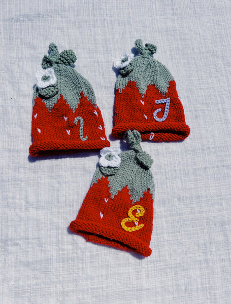 Strawberry hats | Hand Knit