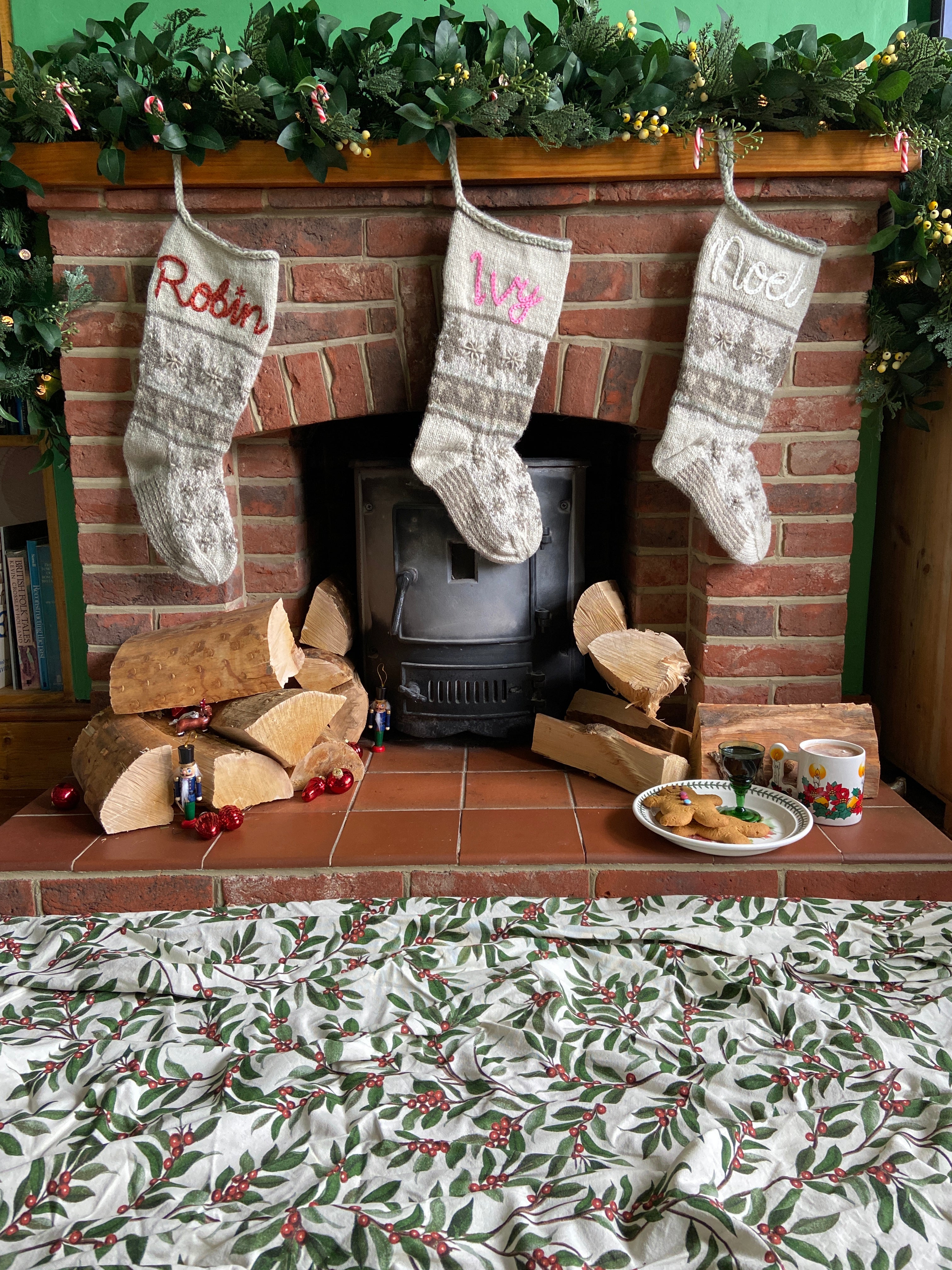 Heirloom Christmas Stocking | Grey